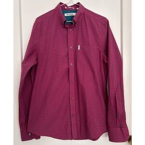 Ben Sherman ‘The Original Gingham Shirt’ in Red and Blue Checks Size M